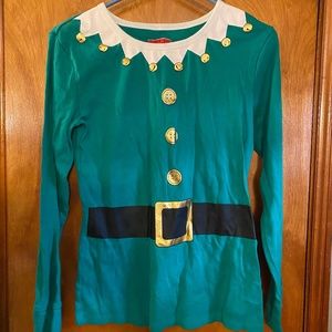 Women's Holiday Elf long sleeve top